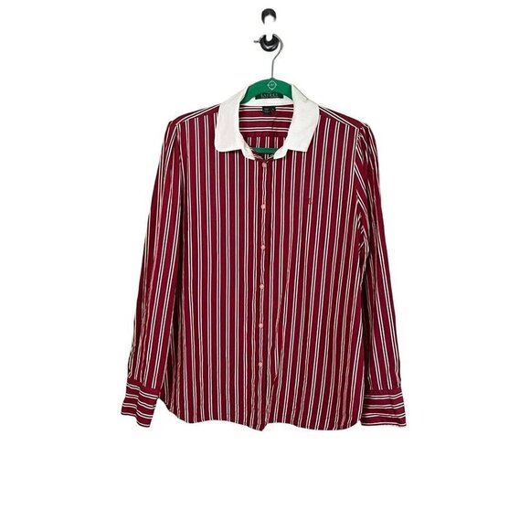 Lauren Ralph Lauren Tops - Ralph Lauren Striped Top XL Red Striped Classic Old Money Preppy Luxury Retro